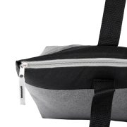 An image of the zippered closure on the Large Cooler Tote Bag