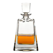 Promotional 700ml Lead Crystal Boston Decanter engraved with your logo from Total Merchandise