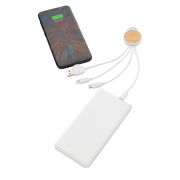 Printed Ontario 6-in-1 Eco Charging Cables Plugged into a Powerbank and Phone by Total Merchandise