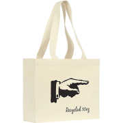 An image of the Cranbrook Medium 10oz Cotton Canvas Tote Bags side pocket