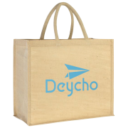Promotional Teston Medium Juco Tote Bag in Natural printed with your company logo