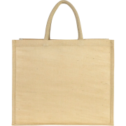 Custom branded Teston Medium Juco Tote Bag in Natural printed with your company logo