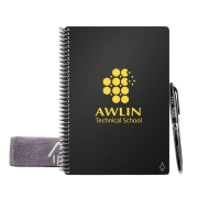 Promotional A5 Fusion Executive Rocketbook in Black branded with your company design