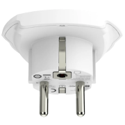Side view of the World to Europe 3-Pole Adaptor with a design from Total Merchandise