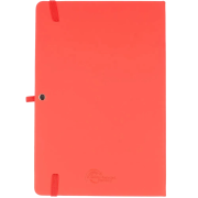 Logo Branded Fully Recycled A5 PU Mole Notepad with a design from total Merchandise - Back