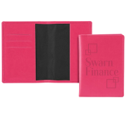 Promotional Belluno Passport Wallet in Cerise Pink from Total Merchandise