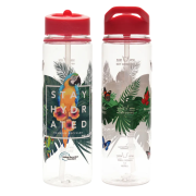 Promotional GRS Recycled Evander Water Bottle with Full Colour Design and Drinking Gauge Printed