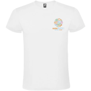 Roly Atomic Unisex White T-Shirt in White
