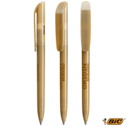 Custom printed BIC Super Clip Origin Ballpen with a printed design from Total Merchandise - Natural