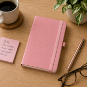 Lifestyle image of the Eco Friendly Ruled Ortisei Appeel Notebooks by Total Merchandise