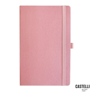 Promotional Eco Friendly Ruled Ortisei Appeel Notebooks in Pink from Total Merchandise
