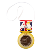 Logo-branded Printed Chocolate Medals with a full-colour design from Total Merchandise