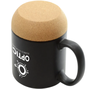 Promotional 400ml Humber Ceramic and Cork Travel Mug with a design from Total Merchandise