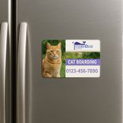 Credit Card Sized Flexible Fridge Magnets in White