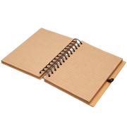An image of the inside of the Spiral Bamboo Notebook