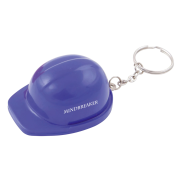 Branded Hard Hat Bottle Opener Keyring in Blue with a design from Total Merchandise