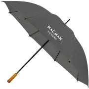 Customisable Economy Golf Umbrella in Grey printed with your logo from Total Merchandise