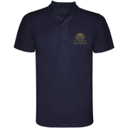Branded Roly Monzha Short Sleeve Men's Sports Polo in Navy Blue from Total Merchandise