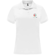 Logo Branded Roly Monzha Short Sleeve Women's Sports Polo in White from Total Merchandise