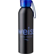 Branded 650ml Recycled Aluminium Water Bottle with a design from Total Merchandise