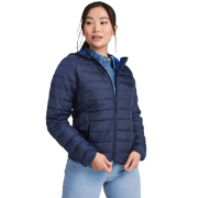 Lifestyle image of the Roly Norway Womens Insulated Jacket with a design from Total Merchandise