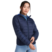 Lifestyle image of the Roly Norway Womens Insulated Jacket with a design from Total Merchandise