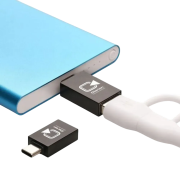 An image to show how the USB-A to Type-C Adaptor works from Total Merchandise