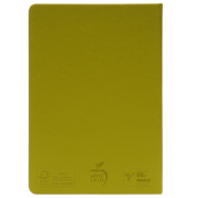 The back of the A5 Apple Skin Waste Notebook with a design from Total Merchandise