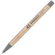 Custom printed Par Bamboo Ballpen with a spot colour design from Total Merchandise