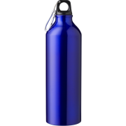 Promotional Recycled 750ml Aluminium Single Walled Bottle in Cobalt Blue from Total Merchandise