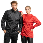 Lifestyle image of the ROLY Escocia Unisex Lightweight Rain Jacket