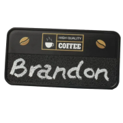 Custom branded Recycled Plastic Chalkboard Name Badge from Total Merchandise