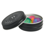 Logo branded Rainball Seed Tins with a desgin from Total Merchandise