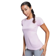 A lifestyle image of the ROLY Montecarlo Short Sleeve Women's Sports T-Shirt