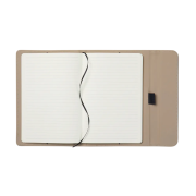 An image of the inside of the Baltimore Magnetic Closure Notebook in Greige