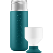 Promotional 580ml Coloured Stainless Steel Insulated Bottle in Green Lagoon from Total Merchandise