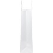 Personalisable Large White Kraft Paper Bag with Twisted Handles in White from Total Merchandise