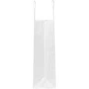 Customisable Medium White Kraft Paper Bag with Twisted Handles in White from Total Merchandise