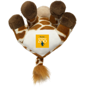 Branded 5" Giraffe Soft Toy Printed to the Base with a Company Logo by Total Merchandise