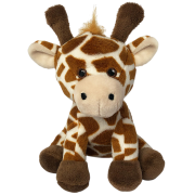 Custom Branded 5" Giraffe Soft Toy in Brown Ready for Printing with Your Logo by Total Merchandise
