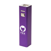 Customisable USB-C 2200mAh Power Bank in Purple branded with your logo from Total Merchandise