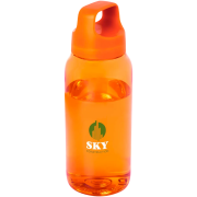 Logo Branded Bebo 500ml Recycled Plastic Water Bottle in Orange from Total Merchandise