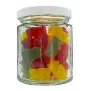 Custom Branded Mini Jar of Vegan Gummy Bears printed with your logo from Total Merchandise