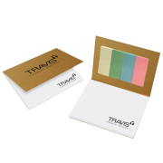 Logo branded Eco Craft Index Tab and Sticky Note Set in Natural from Total Merchandise