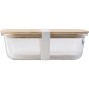 Logo Branded Glass and Bamboo Lunch Box with a design from Total Merchandise