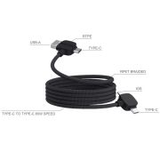An image to show the different types of connections that cable comes with
