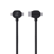 Custom branded Stockton 65W Magnetic Fast Charge Charging Cable in Black from Total Merchandise