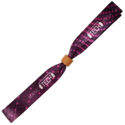 Promotional Printed RPET Wristband with Wooden Bead and a design from Total Merchandise