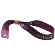 Custom Branded RPET Wristband with Wooden Bead and a design from Total Merchandise