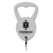 Die Stamped with colour infill Stainless Steel Bottle Opener Keyring from Total Merchandise